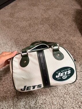 NY Jets White & Green Mini Toiletry Bag